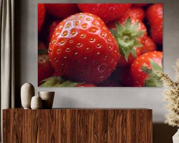 de zoete smaak van aardbeien