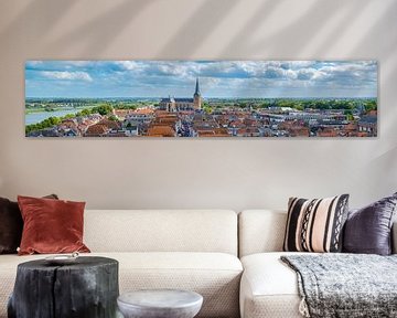 View over the Hanseatic league city Kampen in Overijssel Netherl by Sjoerd van der Wal Photography