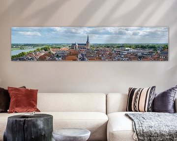 Uitzicht over de Hanzestad Kampen aan de IJssel van Sjoerd van der Wal