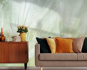 Yellow Morning Star fluff ball by Ellen Driesse