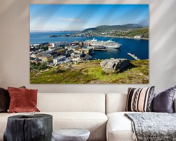 View to Hammerfest in Norway. van Rico Ködder