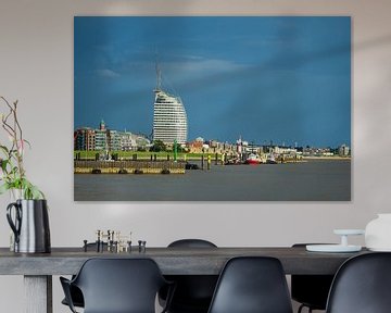 View to the city Bremerhaven in Germany by Rico Ködder