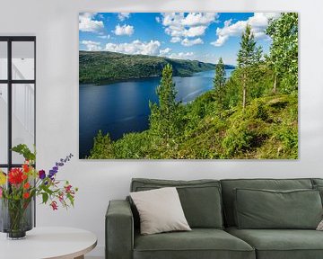 View to the Varangerfjord in Norway van Rico Ködder