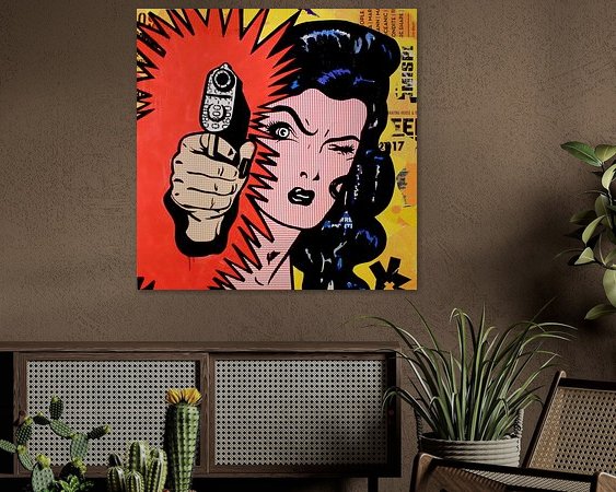 Example of the artwork in a room