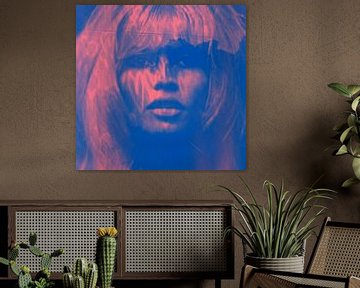 Brigitte Bardot - Love - 24 Colours - Blue Game  von Felix von Altersheim