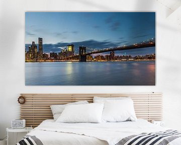 New Yorker Skyline Brooklyn Bridge von Bert Nijholt