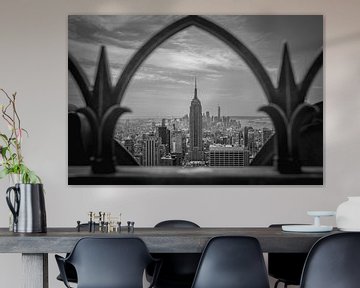 New York City uitzicht zwart wit von Sander Knoester