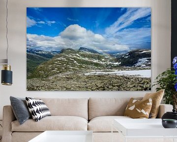 Blick vom Berg Dalsnibba in Norwegen von Rico Ködder