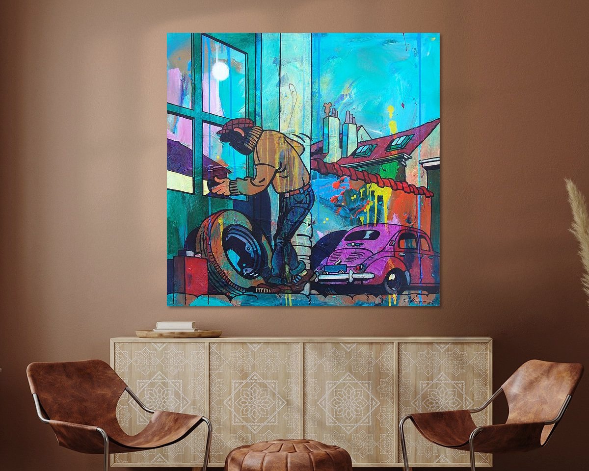 Example of the artwork in a room