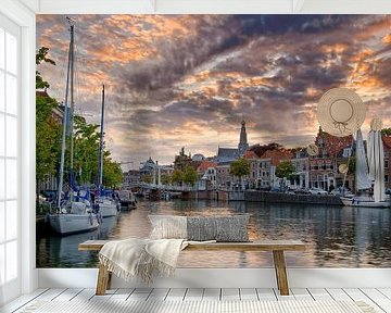 Sailboats in Haarlem by Anton de Zeeuw