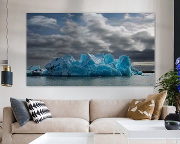 Ice lake Jokulsarlon Iceland by Menno Schaefer