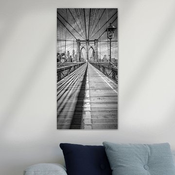 NEW YORK CITY Brooklyn Bridge | Panoramic by Melanie Viola