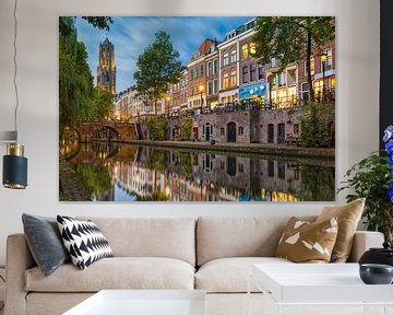 Utrecht - verspiegelte Oudegracht von Thomas van Galen