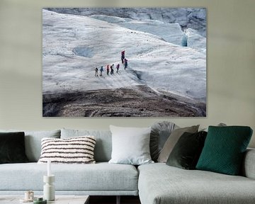 Gletsjerwandeling op Vatnajokull van Menno Schaefer