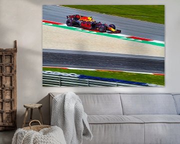Max Verstappen in actie tijdens de Grand-Prix van Oostenrijk 2017 van Justin Suijk