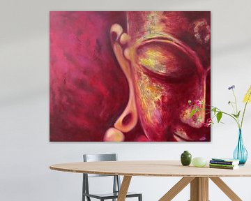 Red Buddha by Michael Ladenthin - the Original sur Michael Ladenthin