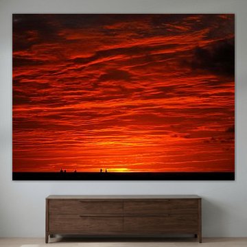 Zonsondergang Kuta Beach, Bali