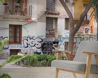 Example of the artwork in a room