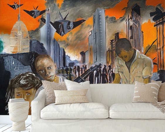 Example of the artwork in a room