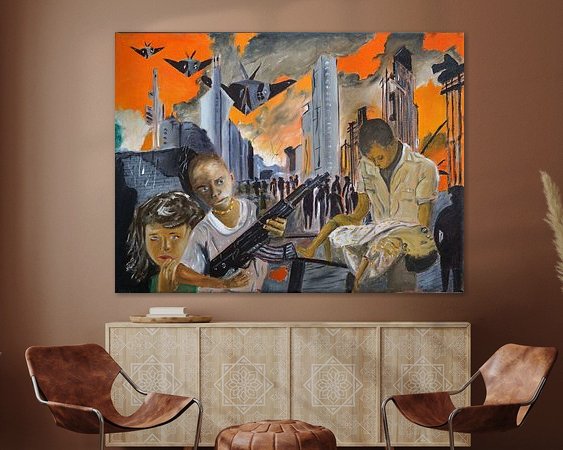 Example of the artwork in a room