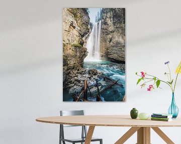 Johnston Canyon waterval van Loris Photography