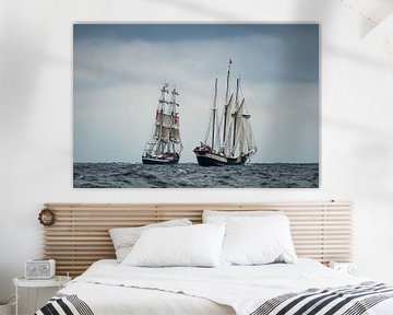 Windjammer on the Baltic Sea by Rico Ködder