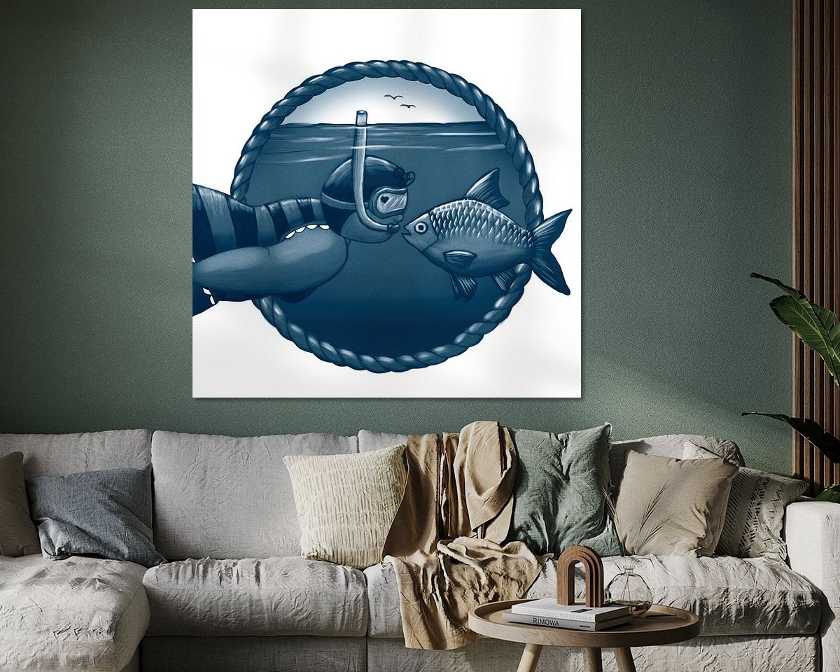 Example of the artwork in a room