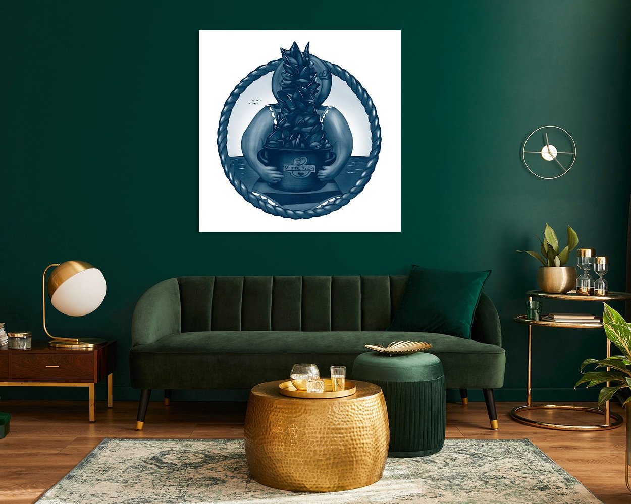 Example of the artwork in a room