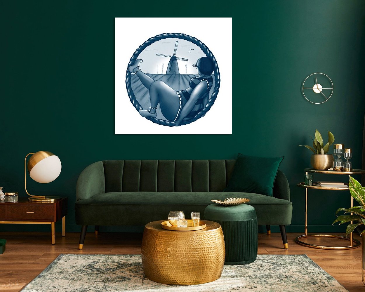 Example of the artwork in a room