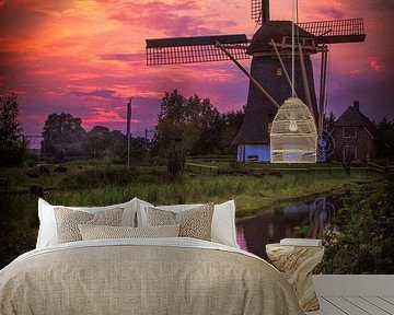 Windmühle bei Sonnenuntergang  von jody ferron