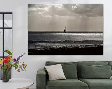 Blick auf das Wattenmeer von Schiermonnikoog von Marlon Mendonça Dias