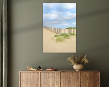 Été dans les dunes de la plage de la mer du Nord sur Sjoerd van der Wal Photographie
