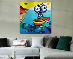 Example of the artwork in a room