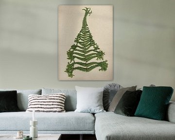 The fern from our own garden on canvas by Sven Wildschut