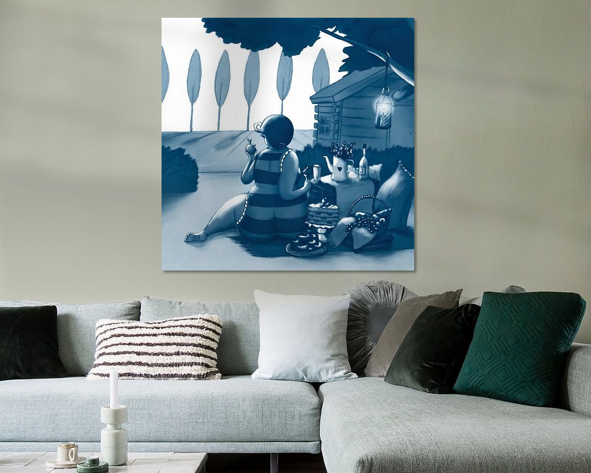 Example of the artwork in a room