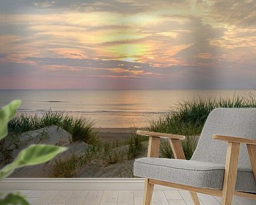 Summer sunset in the dunes at the North Sea Beach by Sjoerd van der Wal Photography