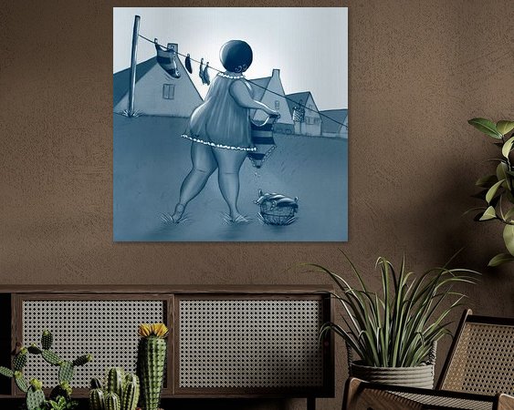 Example of the artwork in a room