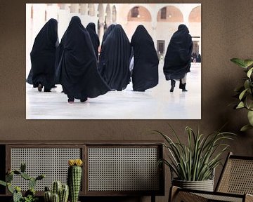 Verschleierte Frauen in Damaskus von Gert-Jan Siesling