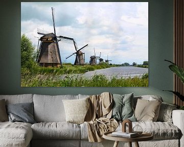 Windmills Kinderdijk by Roel de Vries