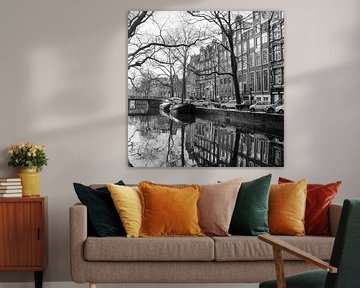 De grachten van Amsterdam in de jaren zestig van Floor Fotografie