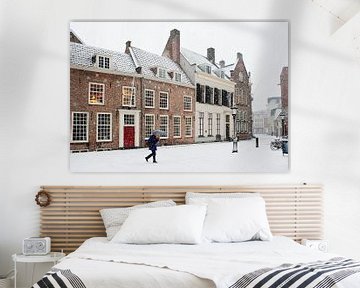 Sneeuw achter de Dom in Utrecht von Chris Heijmans