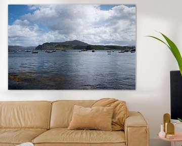 Schotland, Isle of Skye-de haven in Portree van Cilia Brandts