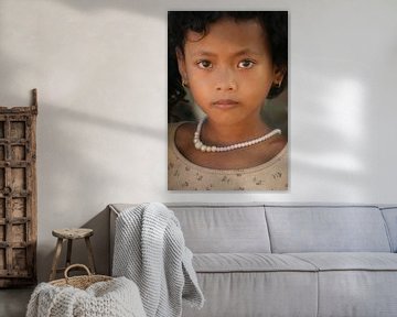Cambodian Girl van Gert-Jan Siesling
