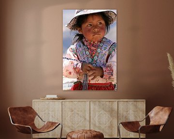 Peruvian Girl by Gert-Jan Siesling