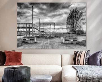 Wolkenfabriek Groningen (zwart-wit)