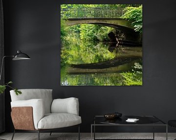 BERLIN Tiergarten - the bridge reflection by Bernd Hoyen