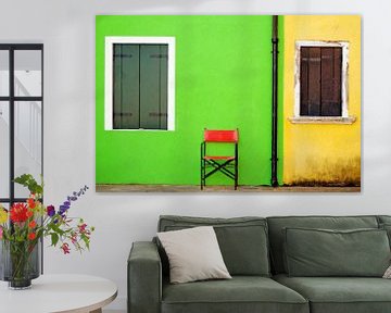 VENEDIG BURANO bunte Häuser und Fenster - the red chair von Bernd Hoyen