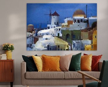 OIA Stadtlandschaft - symphony in white and blue