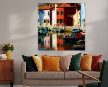VENICE BURANO colourful houses and boats - magic burano special by Bernd Hoyen