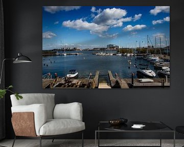 Jachthaven in Kopenhagen, Denemarken by Martin Boerman